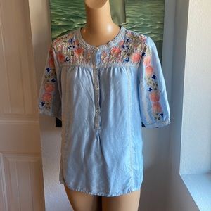 Sundance embroidered top